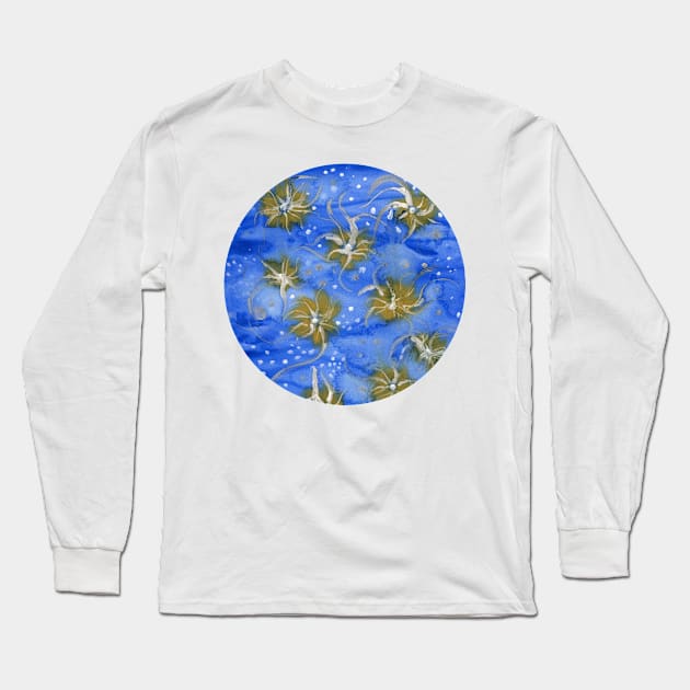 Sea daisies (circle) Long Sleeve T-Shirt by FJBourne